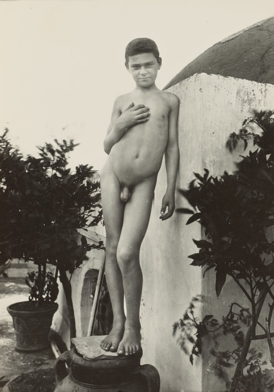 Standing Nude by Baron Wilhelm von Gloeden