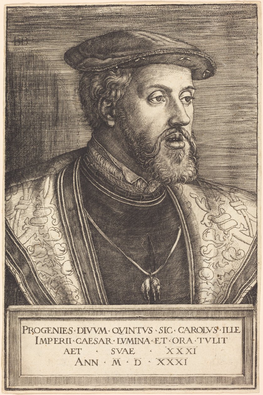 Emperor Charles V by Barthel Beham