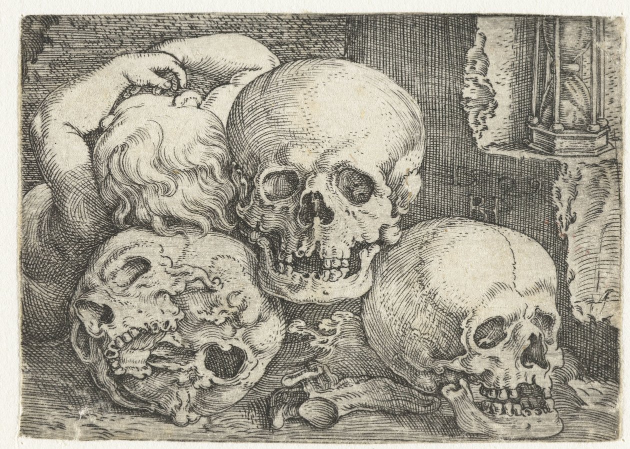 Child with Three Skulls by Barthel Beham