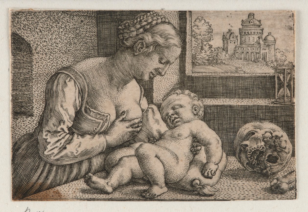 Madonna with a Skull by Barthel Beham
