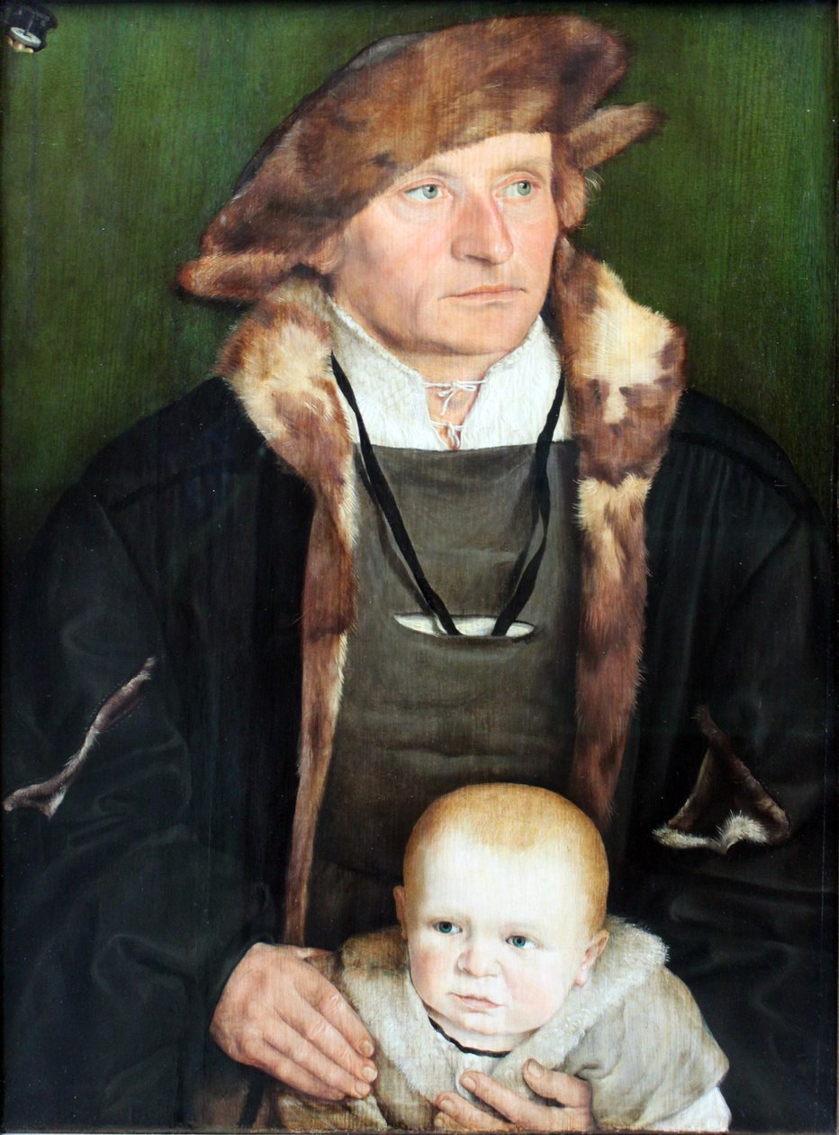 Portrait of Hans Urmiller and His Son by Barthel Beham