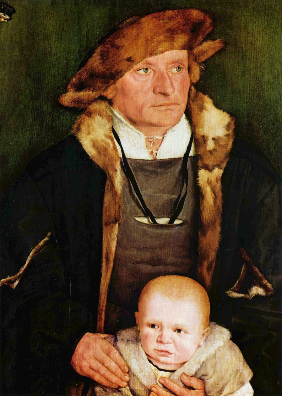Portrait of Hans Urmiller and his Son by Barthel Beham