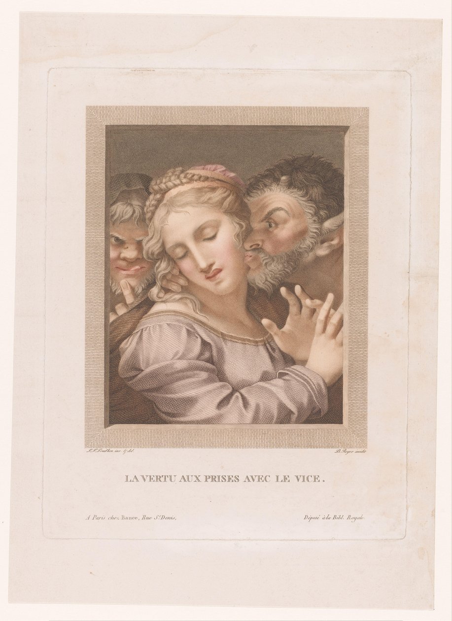 Virtue and Vice by Barthélémy Joseph Fulcran Roger