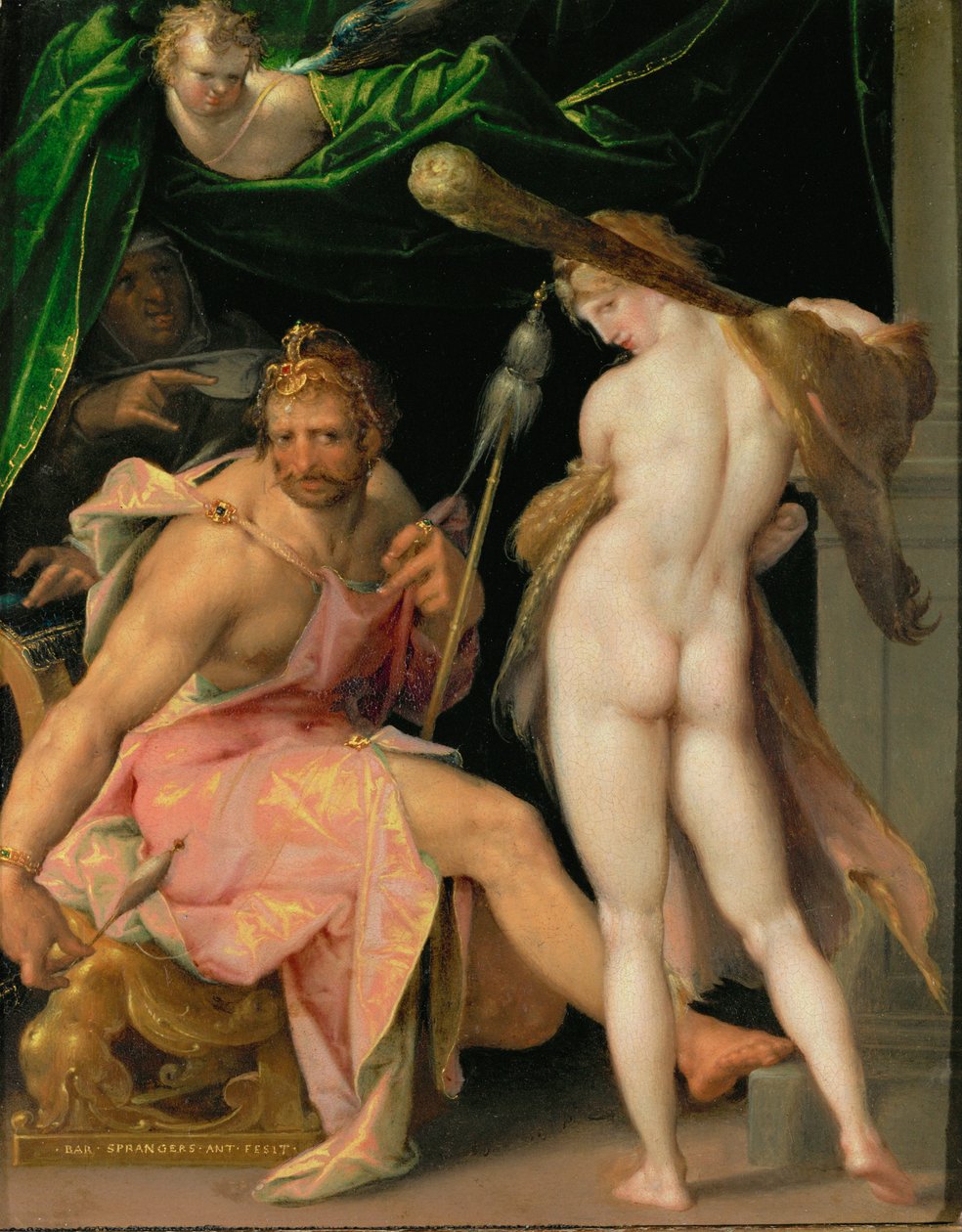 Hercules and Omphale by Bartholomaeus Spranger