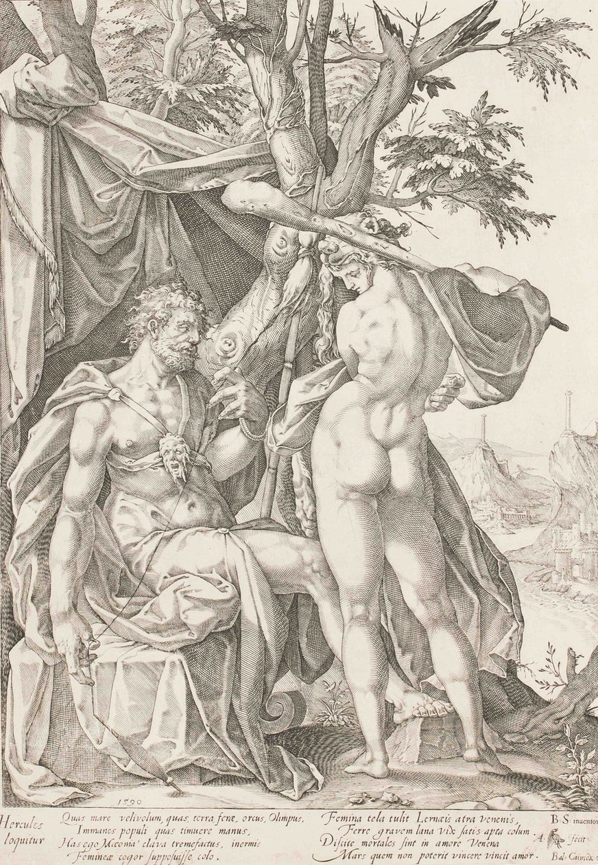 Hercules and Omphale, 1590 by Bartholomaeus Spranger