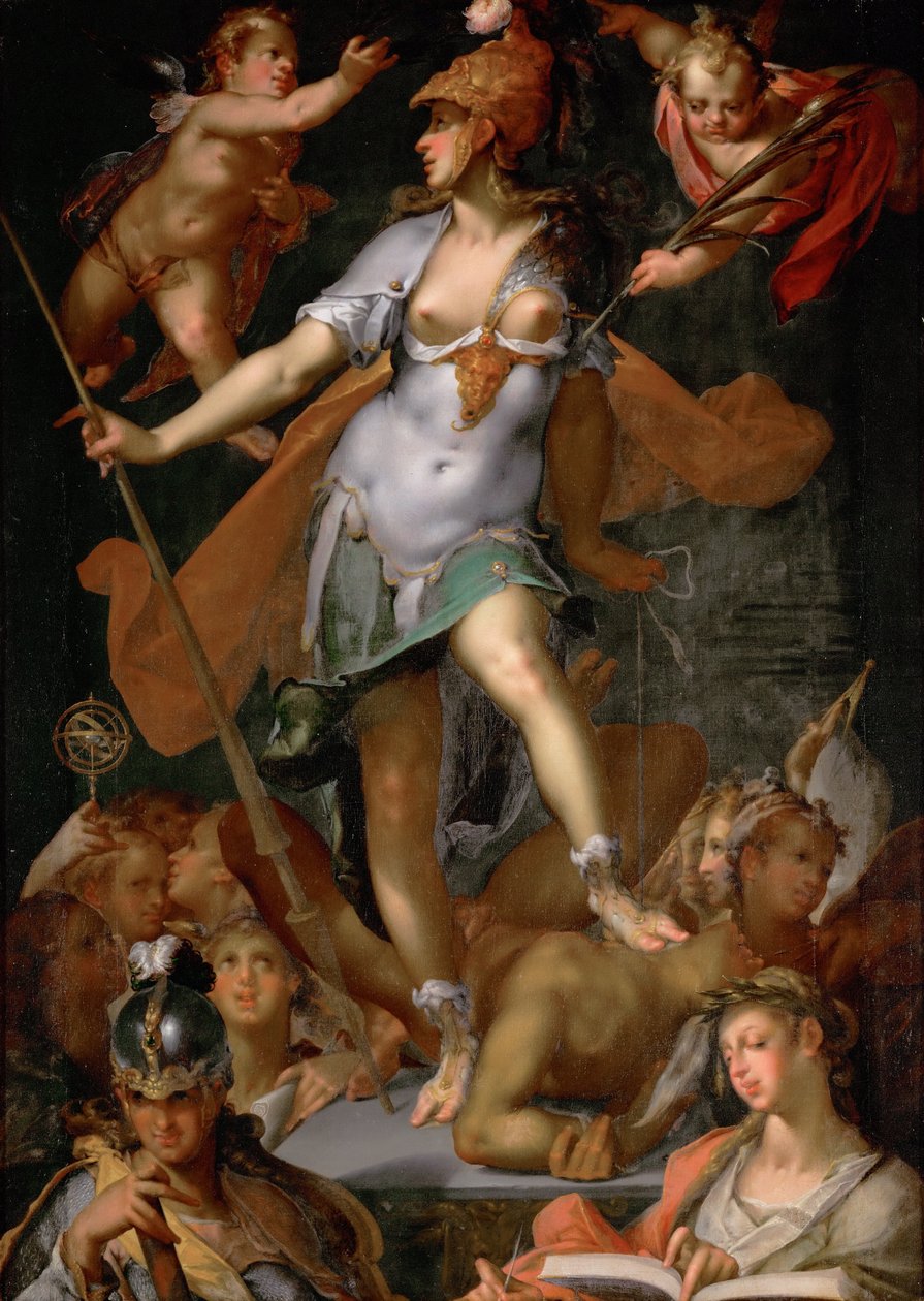 Minerva Victorious over Ignorance by Bartholomaeus Spranger