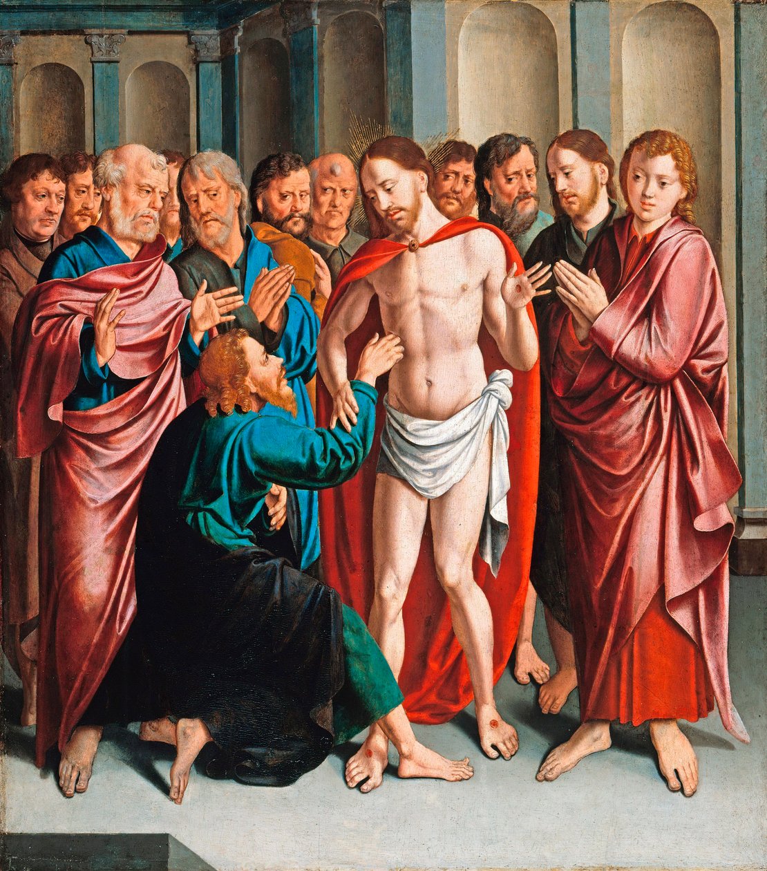 The Incredulity of Saint Thomas by Bartholomaeus the Elder Bruyn