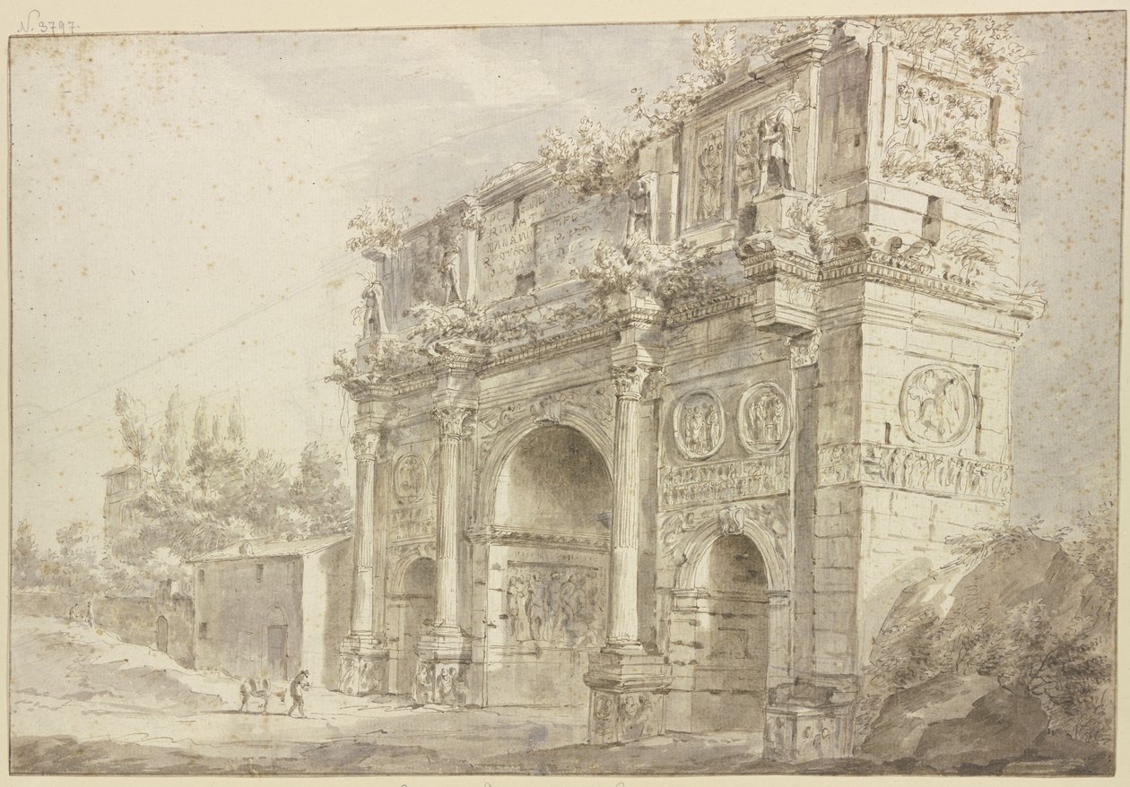 Arch of Constantine in Rome by Bartholomeus Breenbergh