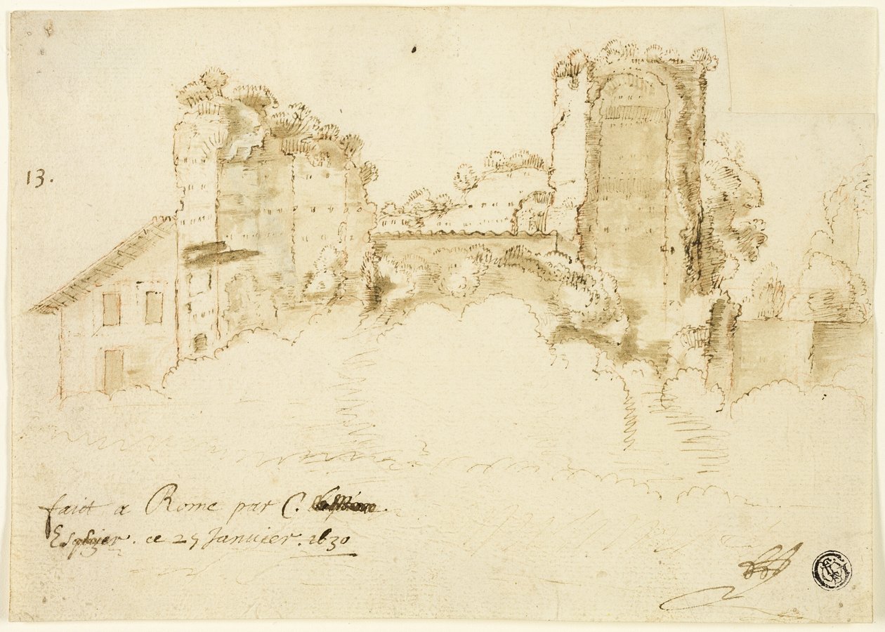 Roman Landscape by Bartholomeus Breenbergh