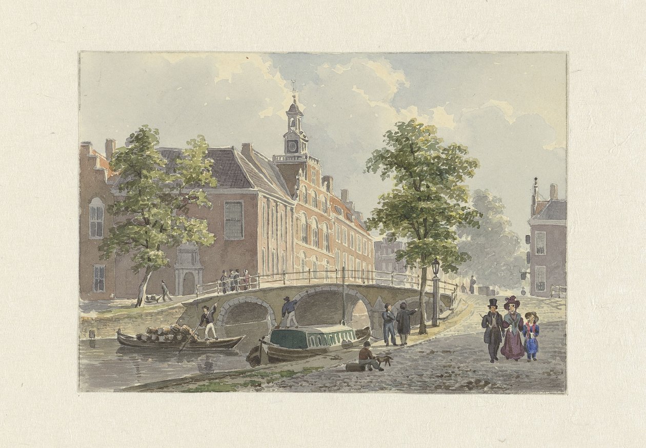 The Spui in The Hague, Looking South by Bartholomeus Johannes van Hove