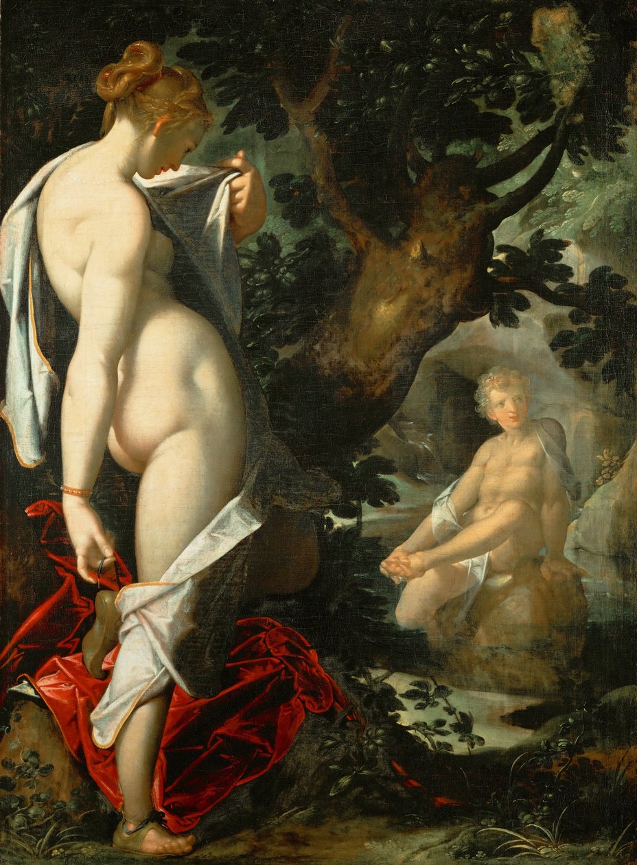 Hermaphroditus and the Nymph Salmacis by Bartholomeus Spranger
