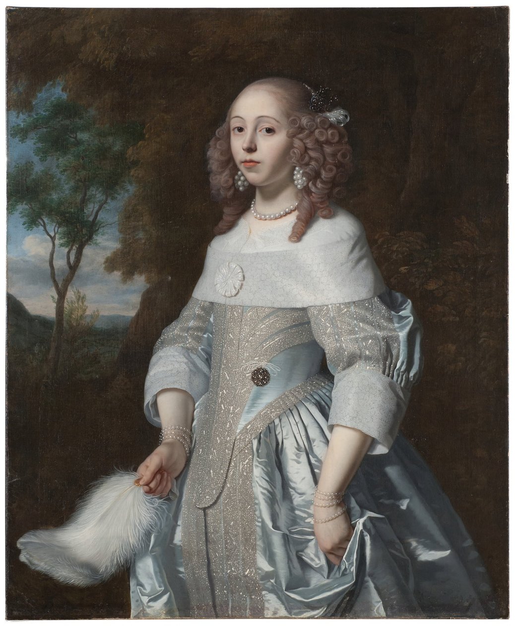 Jeanne Parmentier, 1634-1710, gift De Geer by Bartholomeus van der Helst