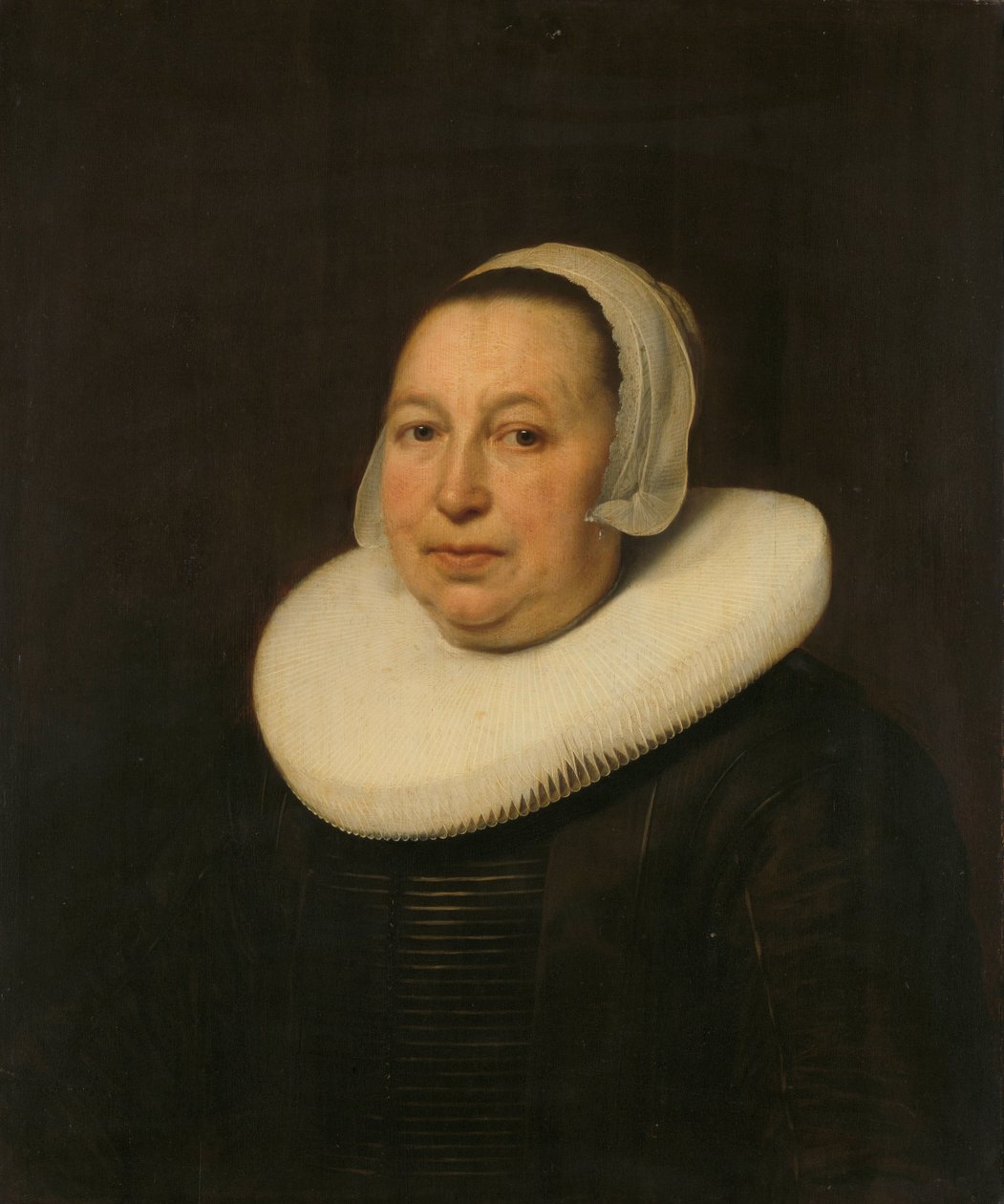 Maria Pietersdr de Leest (d. 1652), Wife of Samuel van Lansbergen by Bartholomeus van der Helst