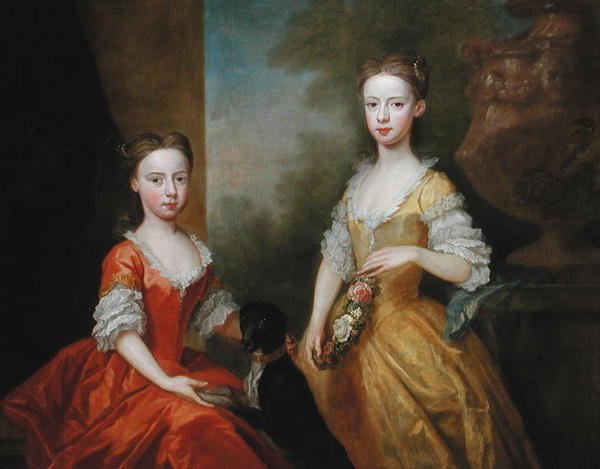The Daughters of Scrope Egerton, 5th Earl & 1st Duke of Bridgewater, c.1734 by Bartholomew Dandridge