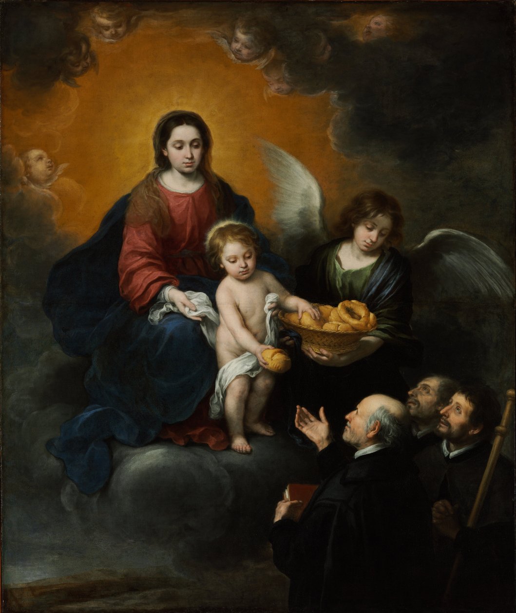 The Infant Christ Distributing Bread to the Pilgrims by Bartolomé Esteban Murillo