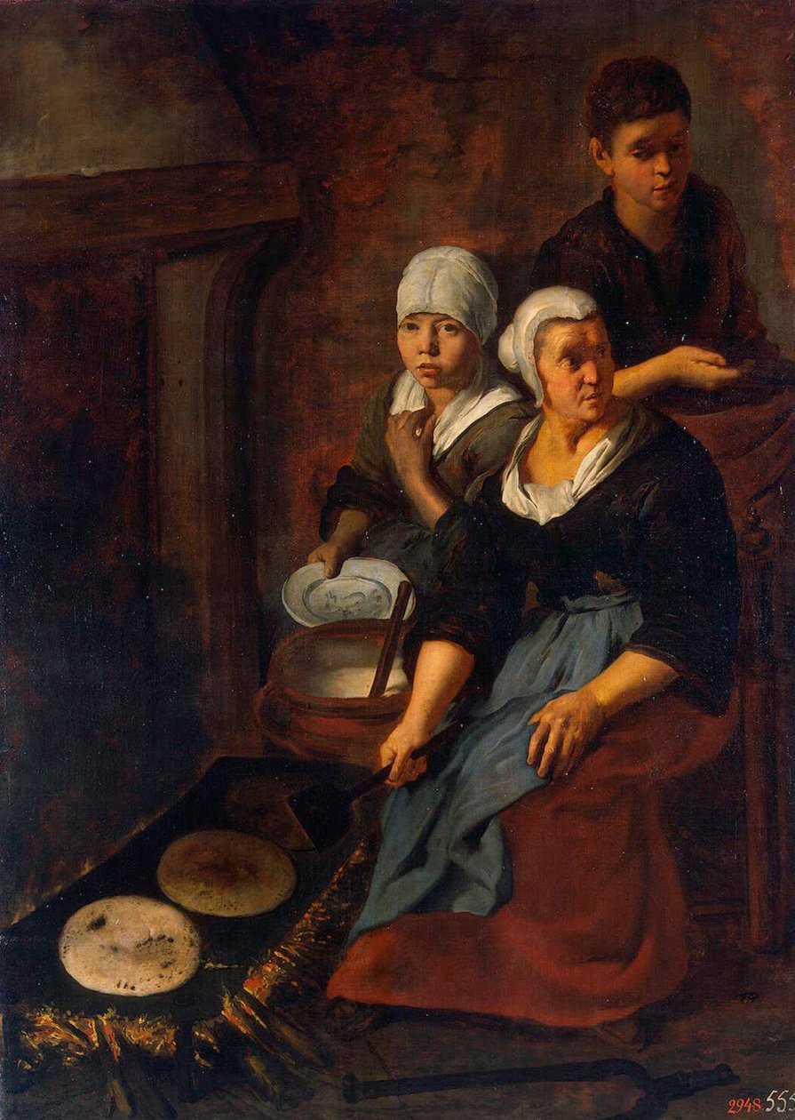 Baking of Flat Cakes by Bartolomé Esteban Murillo