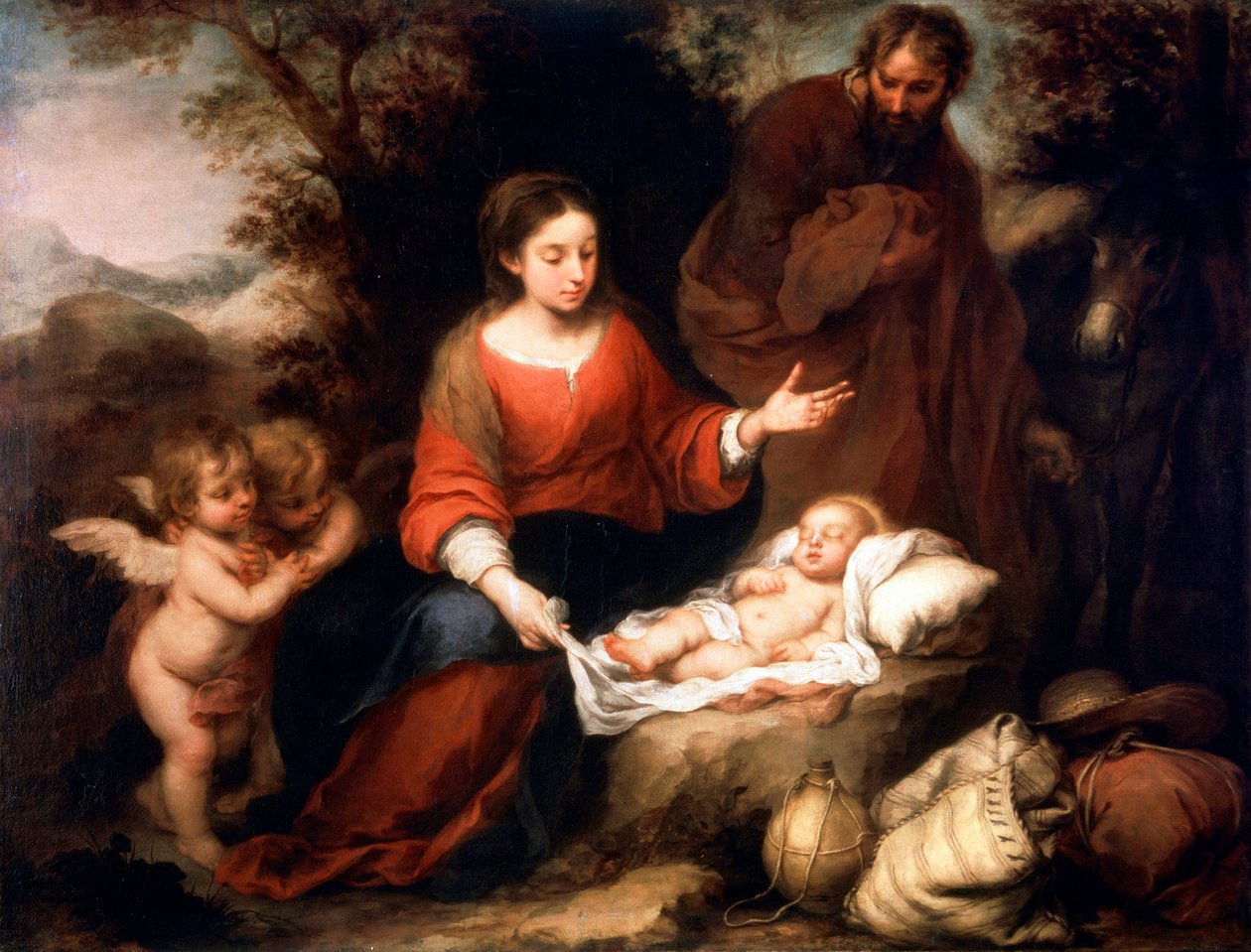 Rest on the Flight into Egypt by Bartolomé Esteban Murillo