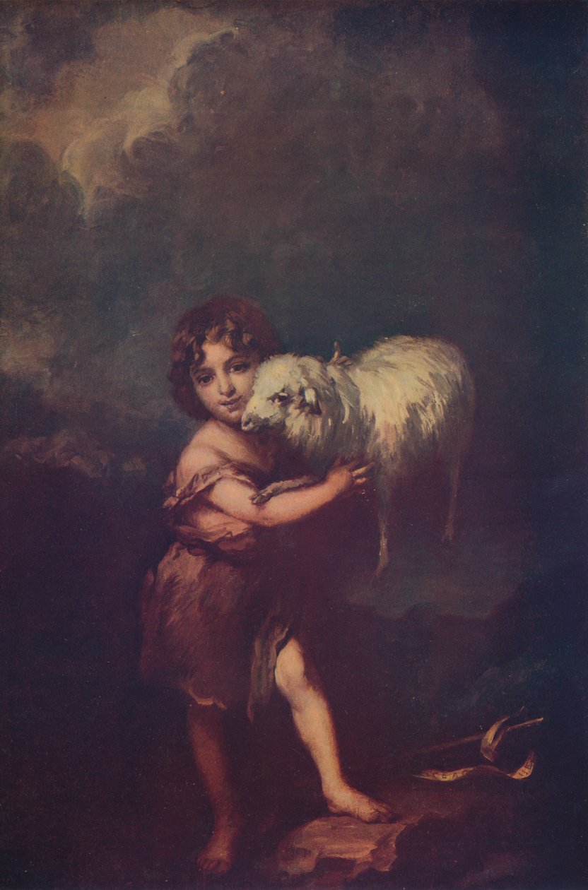 St. John and the Lamb by Bartolomé Esteban Murillo