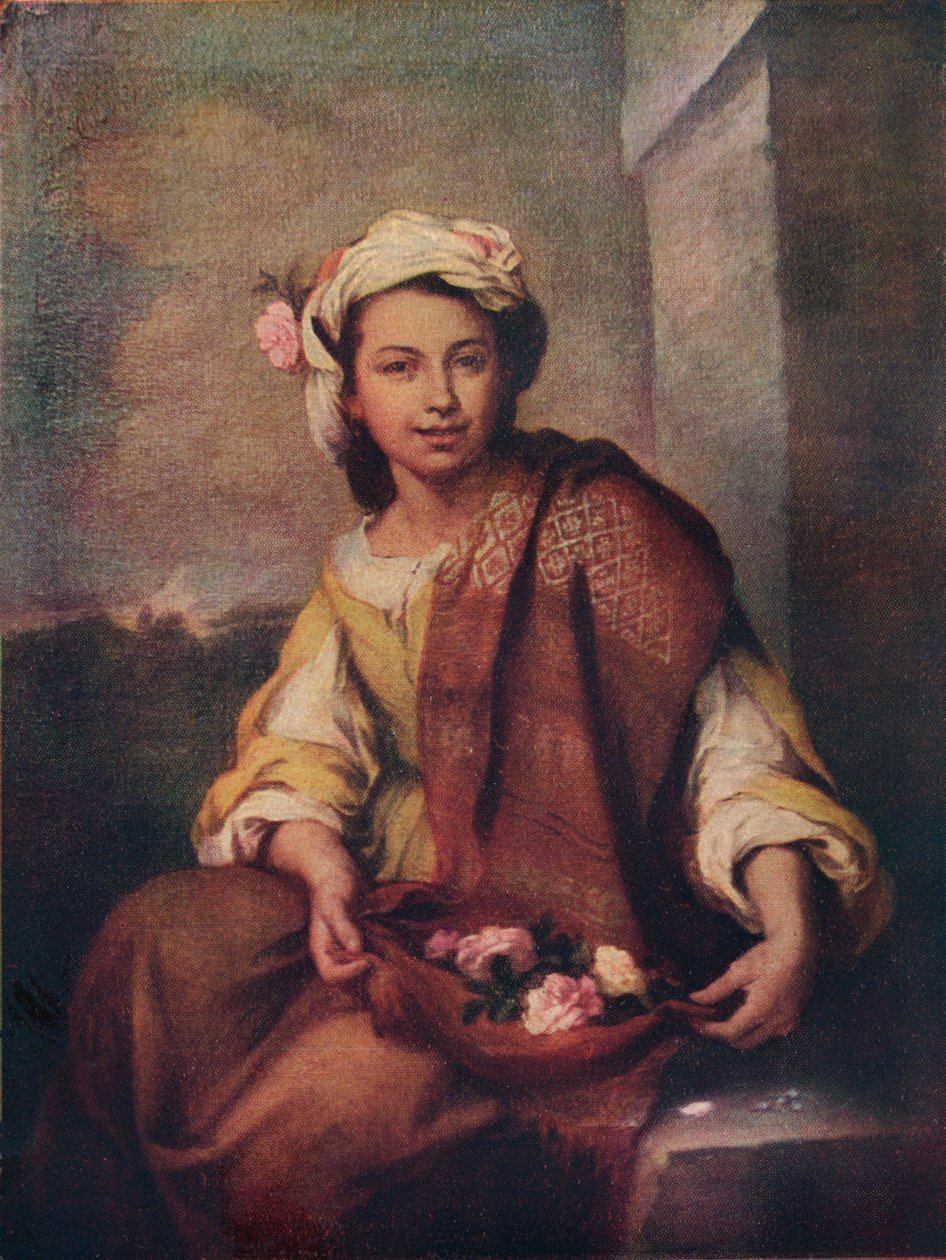The Flower Girl by Bartolomé Esteban Murillo