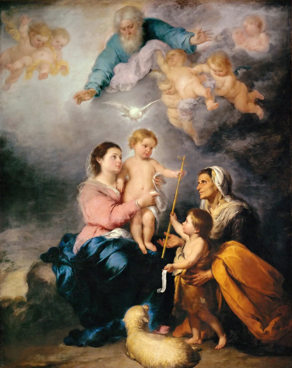 The Holy Family The Virgin of Seville by Bartolomé Esteban Murillo