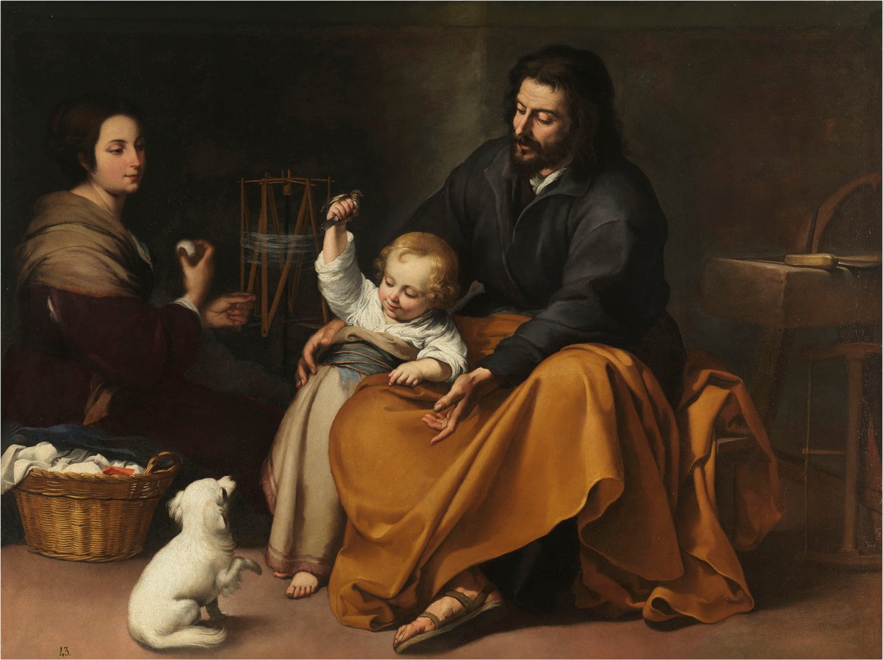 The Holy Family with a Little Bird, c. 1650 by Bartolomé Esteban Murillo
