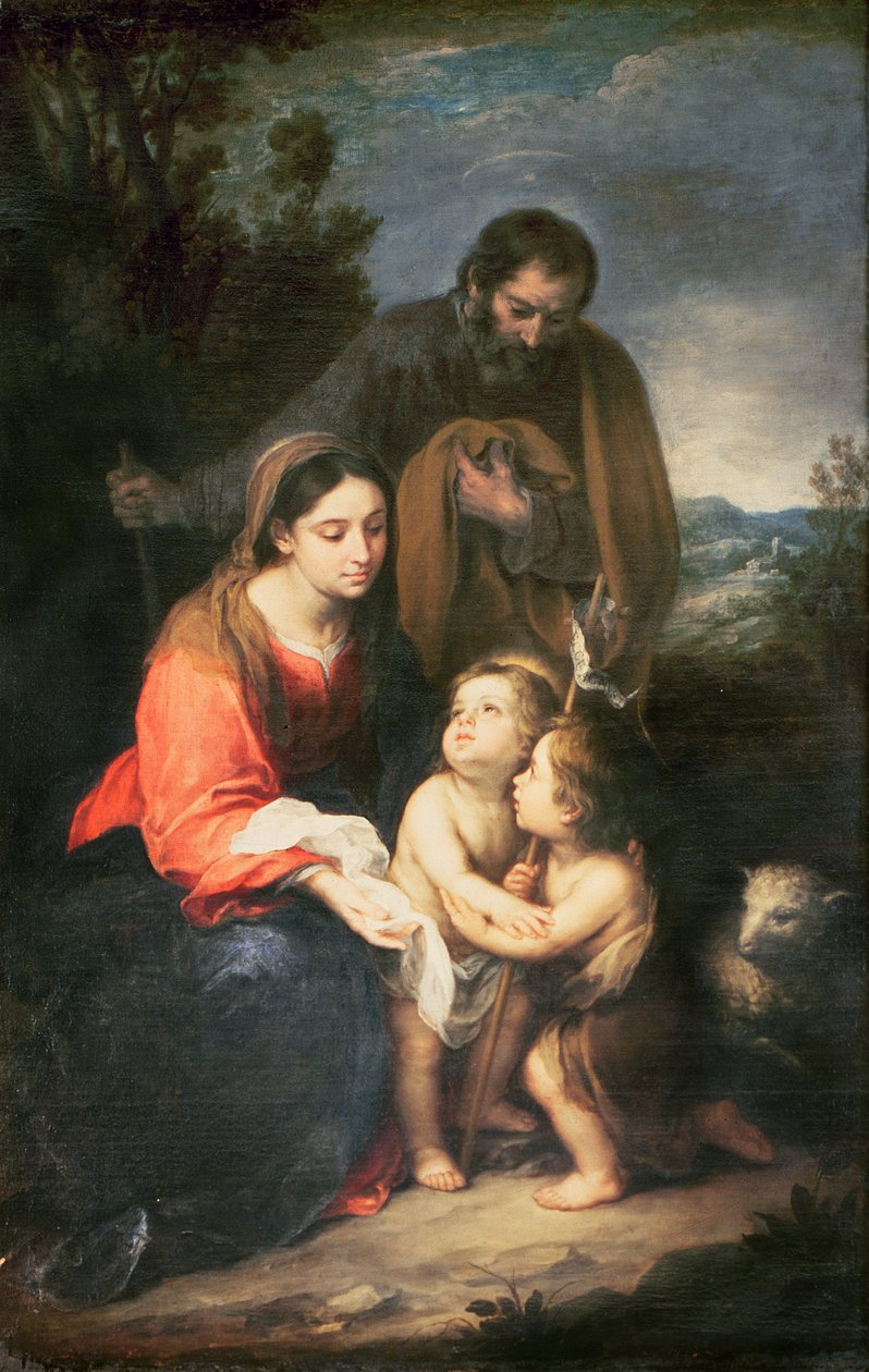 The Holy Family with the infant St. John by Bartolomé Esteban Murillo