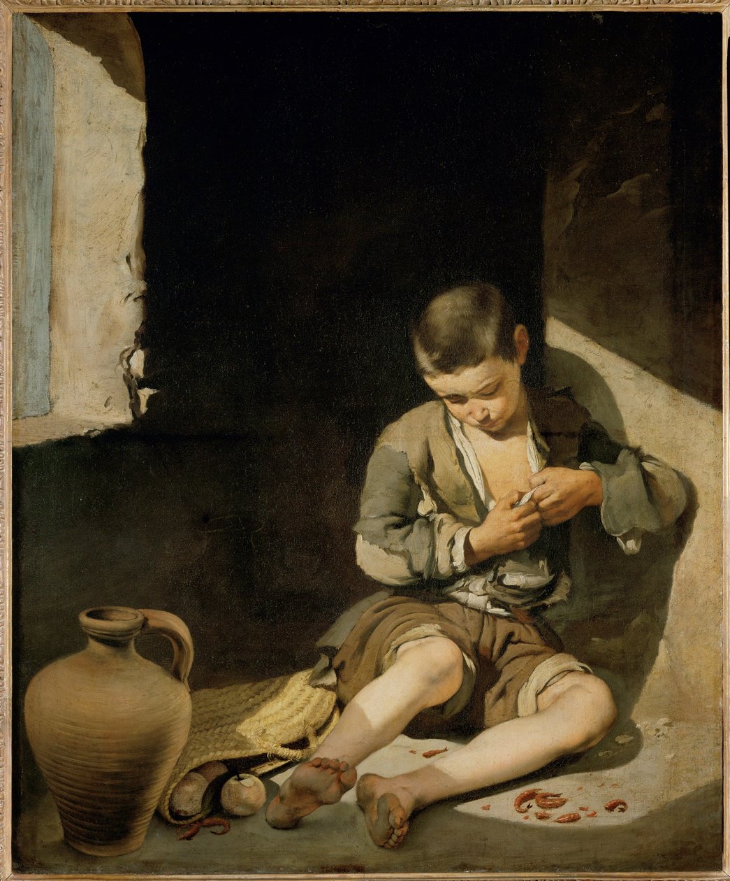 The Young Beggar by Bartolome Esteban (school of) Murillo