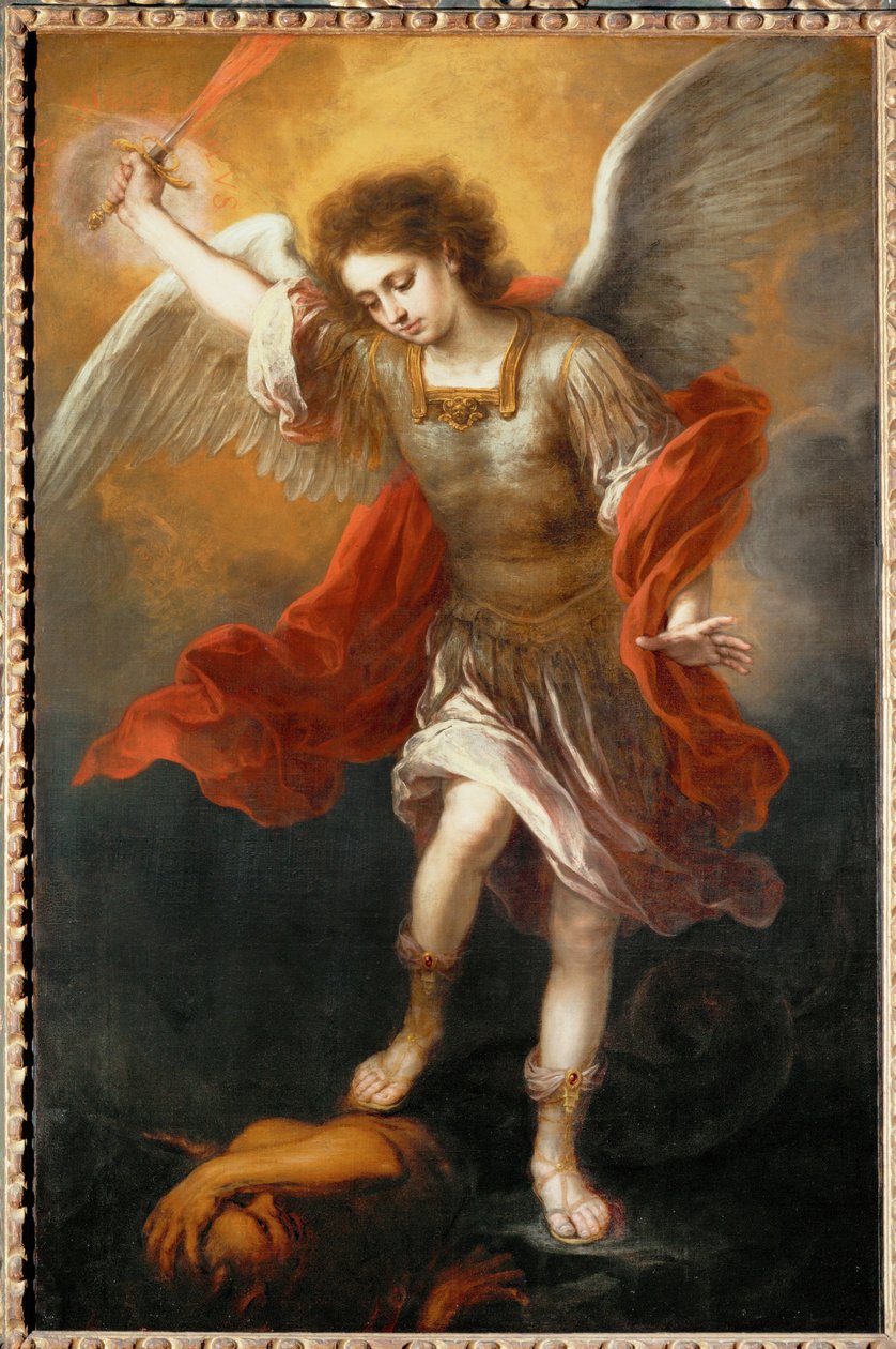 Archangel Michael Hurls the Devil into the Abyss by Bartolome Esteban Murillo