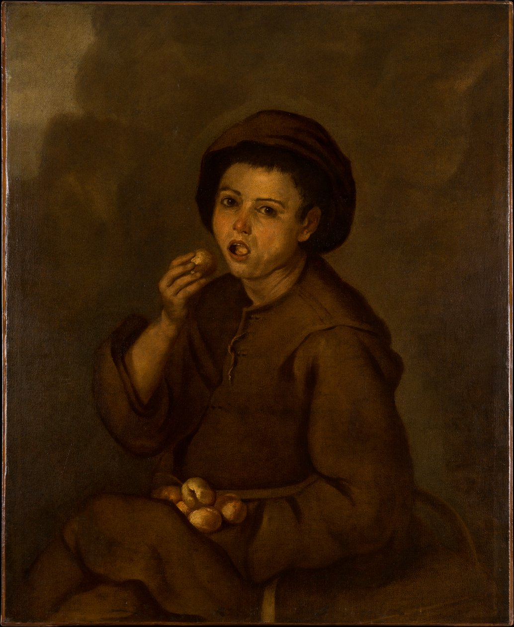 Boy Eating Peaches by Bartolomé Esteban Murillo