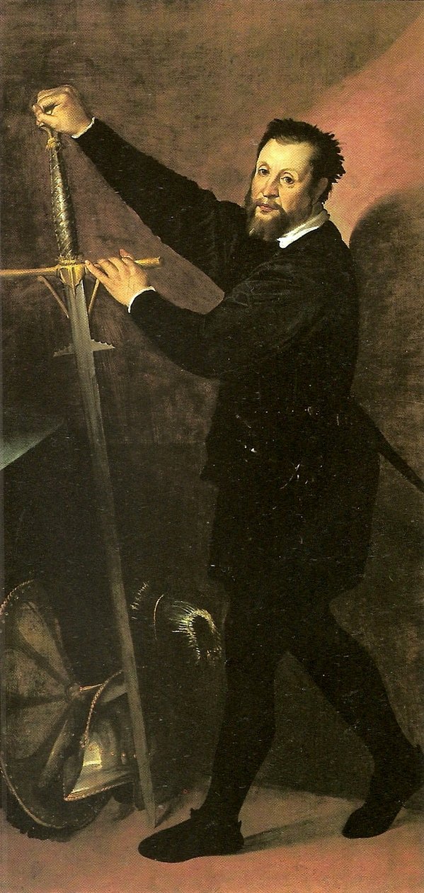 Portrait of a Man with a Sword or Portrait of an Armourer by Bartolomeo Passarotti