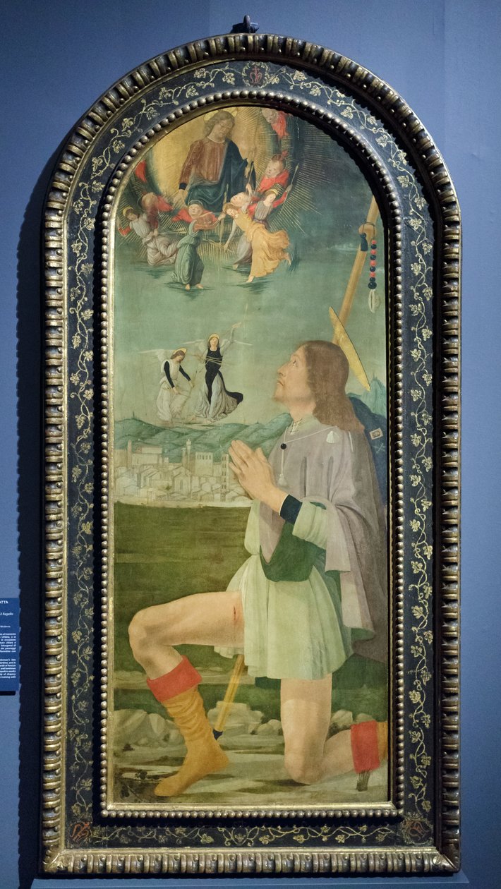 Saint Roch Drives Away the Plague from Arezzo, c.1479-80 by Bartolomeo (attr. to) Della Gatta