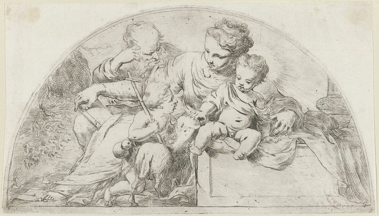 Holy Family with the Young John the Baptist by Bartolomeo Biscaino