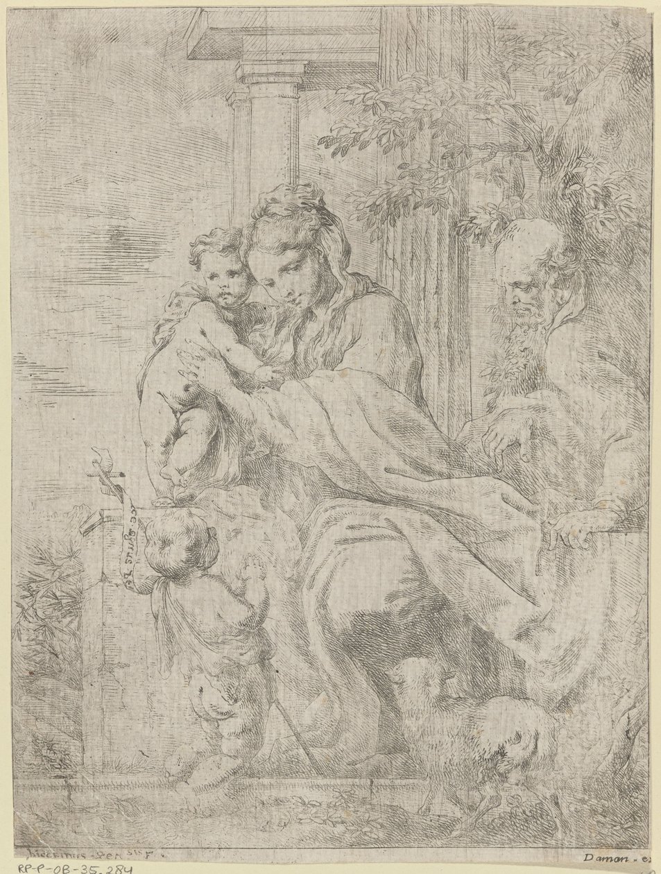 Holy Family with the Young John the Baptist by Bartolomeo Biscaino