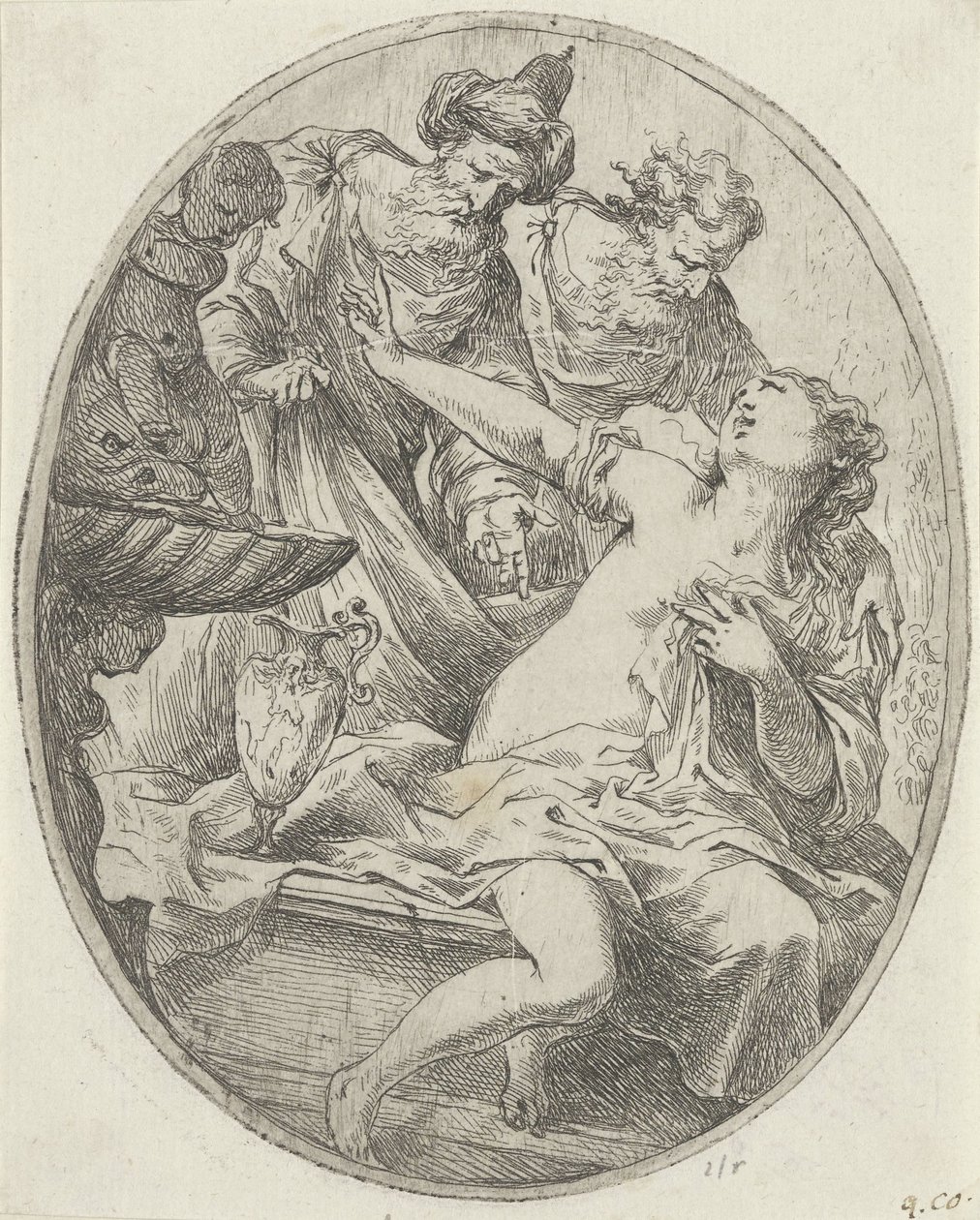 Susanna and the Elders by Bartolomeo Biscaino