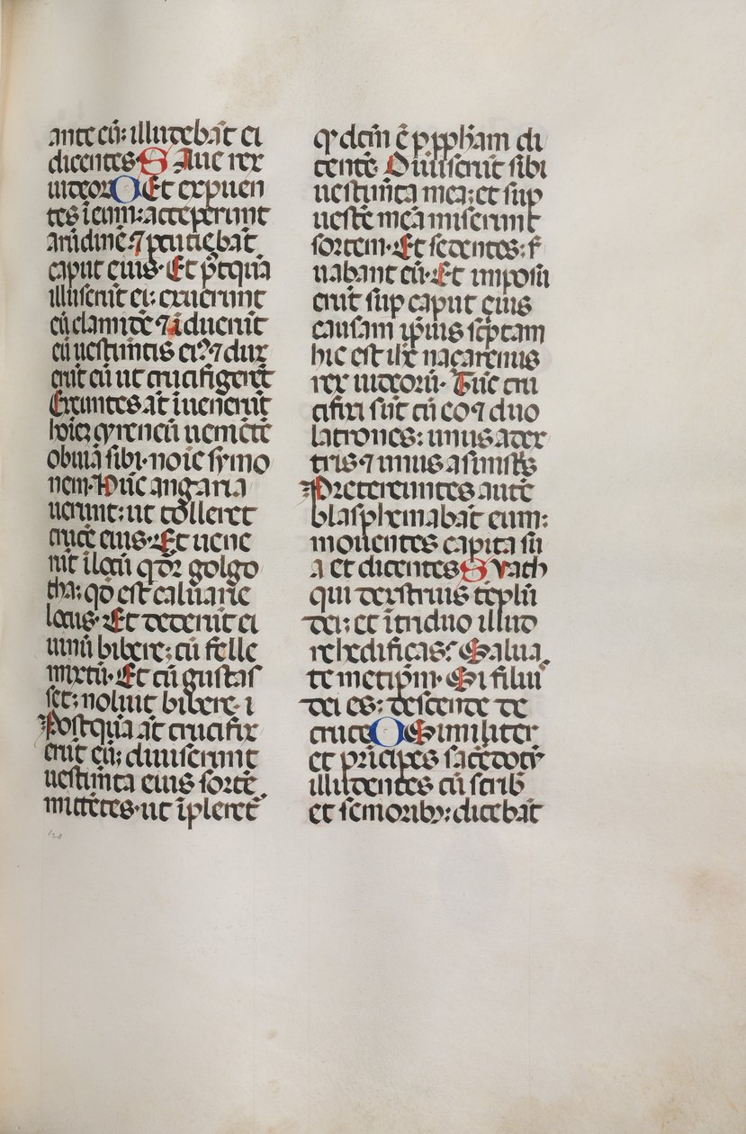 Missal: Fol. 121: Contains Music for Hely Hely Lama etc. within St. Matthew Passion by Bartolomeo Caporali