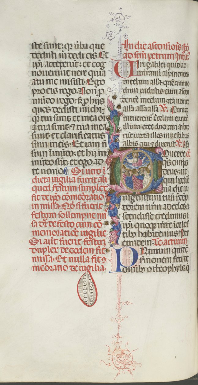 Missale: Fol. 208v: Ascension of Christ by Bartolomeo Caporali