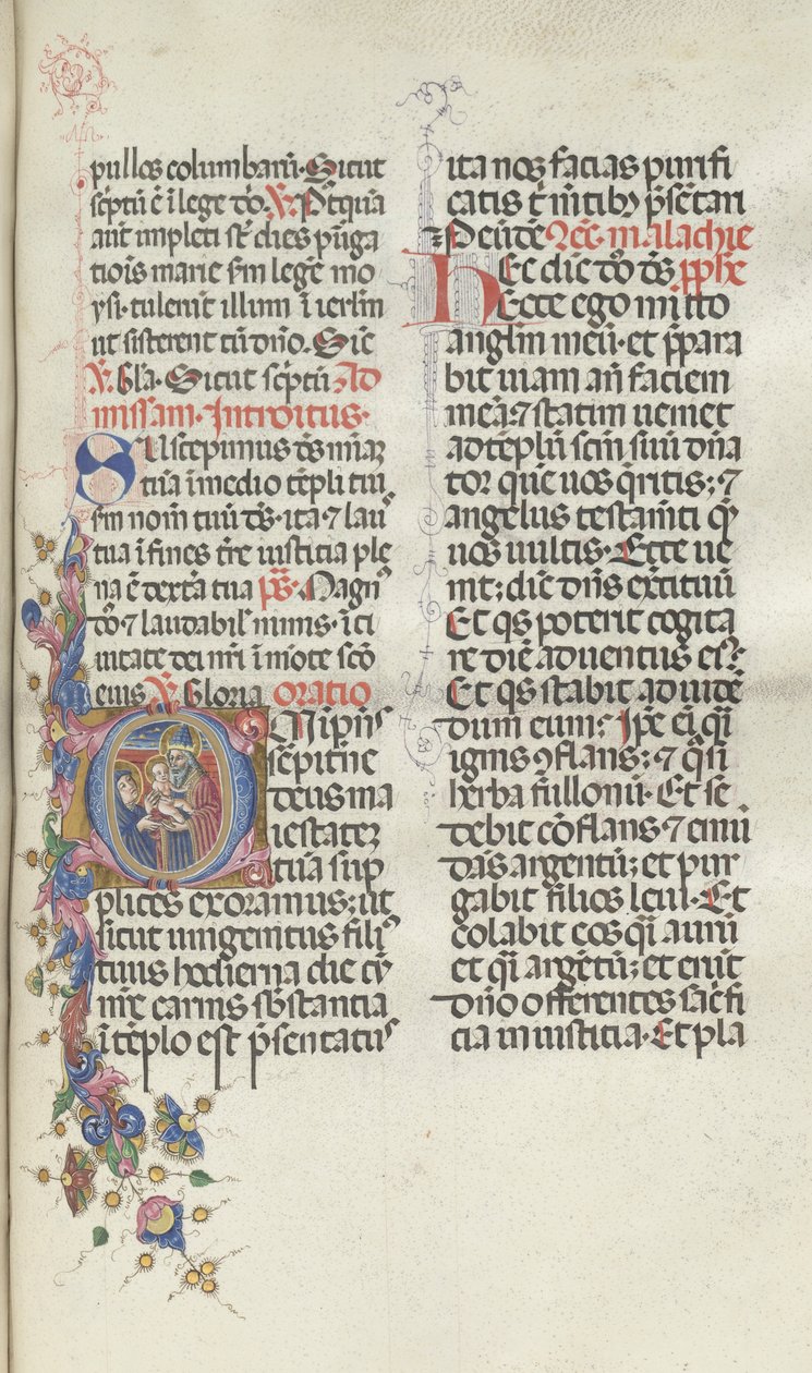 Missale: Fol. 270: Presentation of Christ to Simeon, 1469 by Bartolomeo Caporali