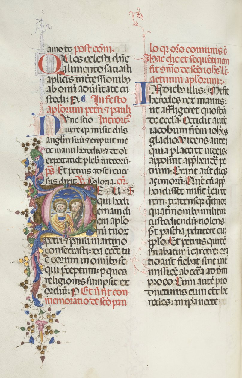 Missal: Saints Peter and Paul, 1469 by Bartolomeo Caporali