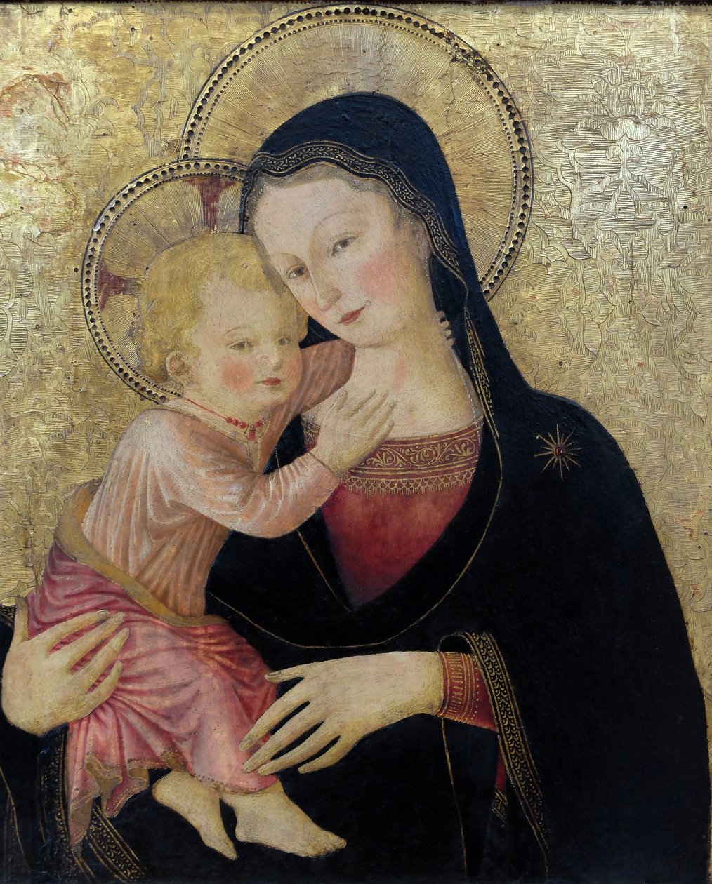 The Virgin and Child (Detail) by Bartolomeo Caporali