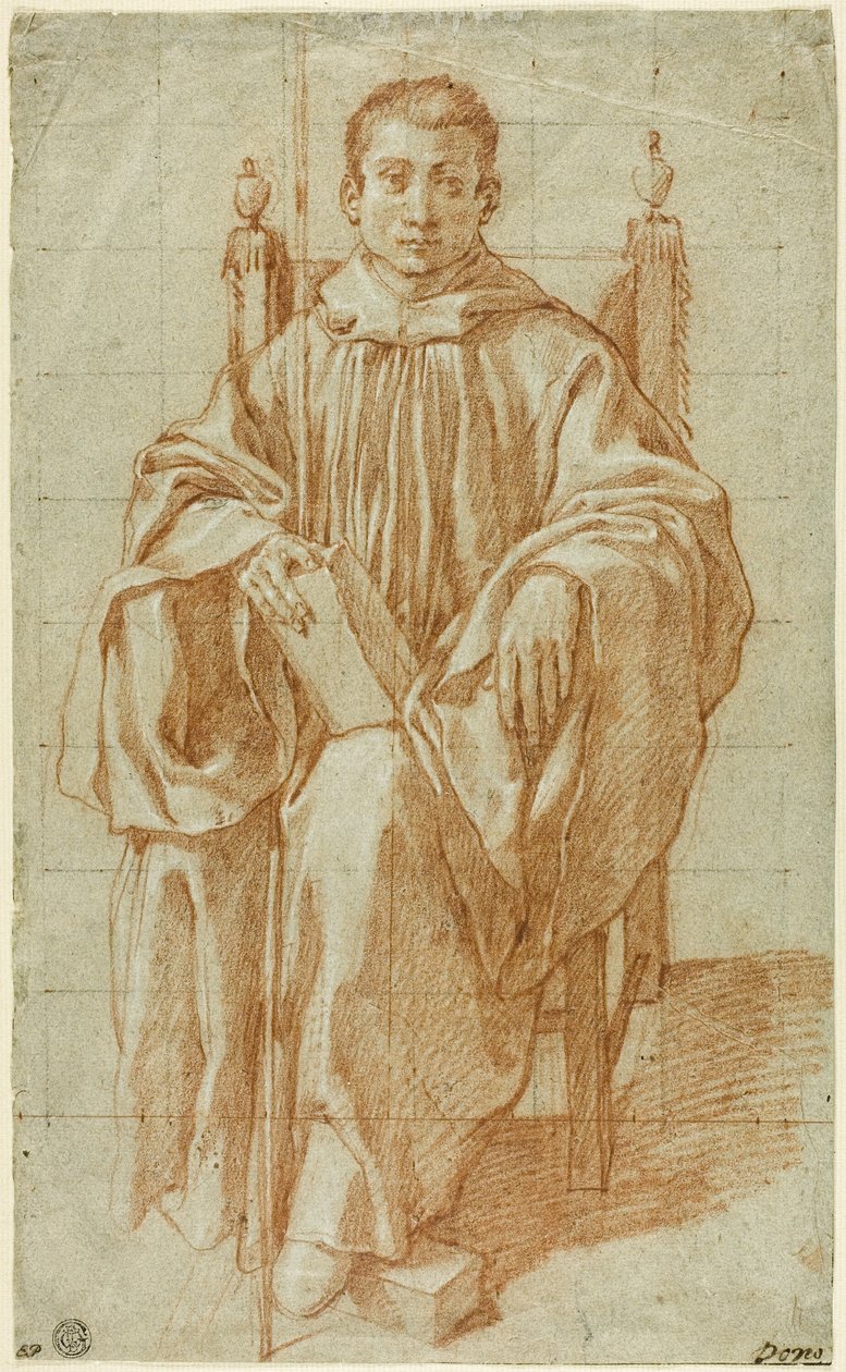 Seated Youth Wearing a Monk
