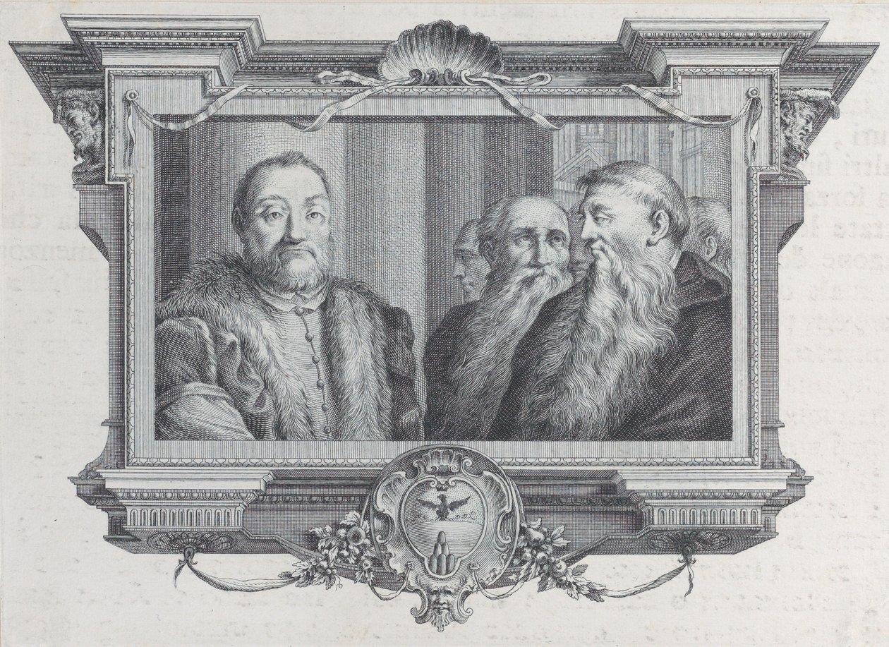 Three bearded men, one wearing fur by Bartolomeo Crivellari, Gabriel Söderling