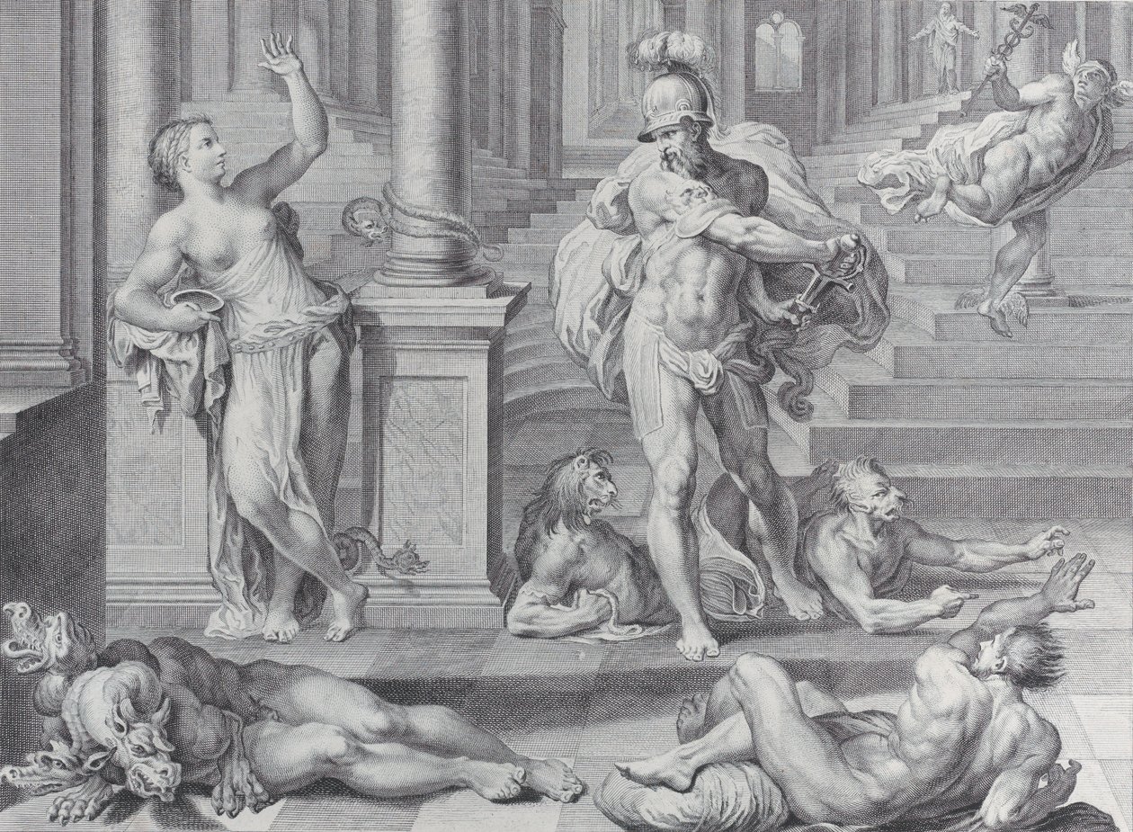 Plate 10: Ulysses compelling Circe to restore his companions