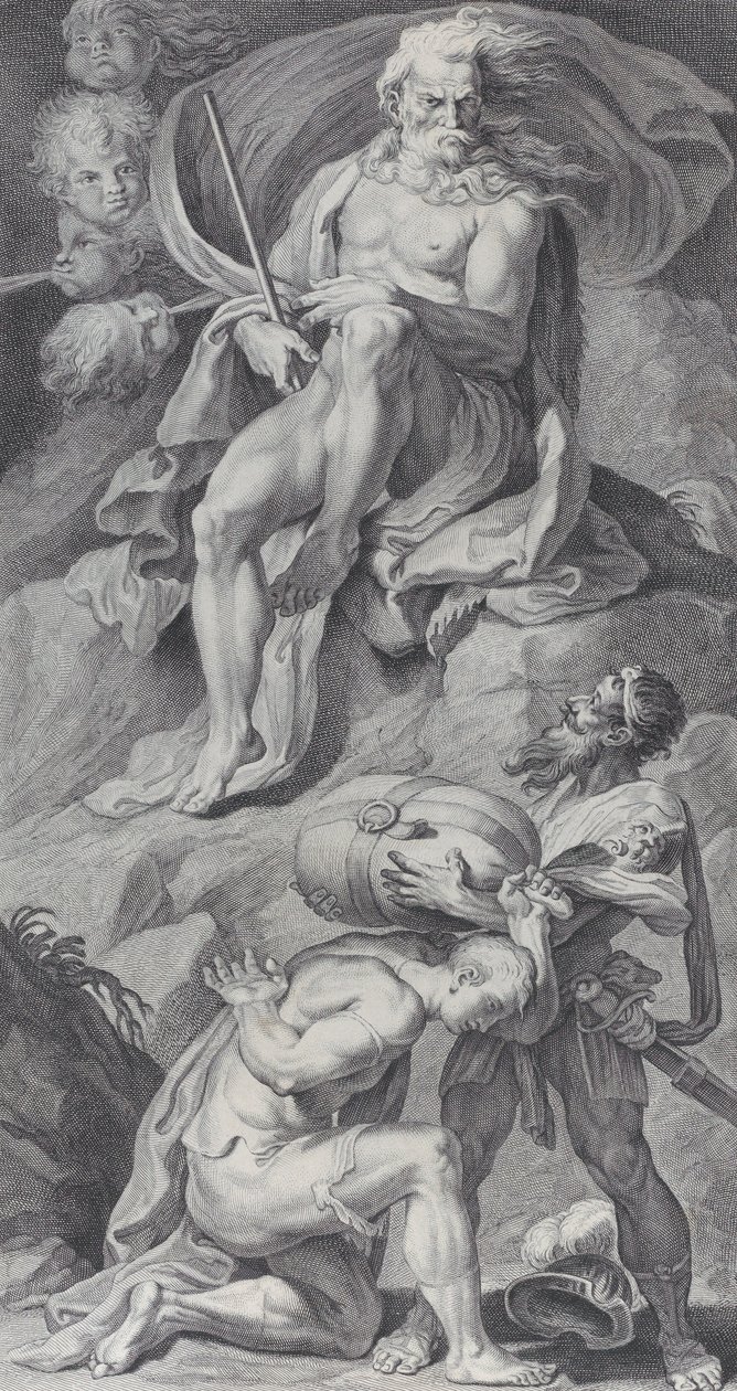 Ulysses Receiving the Winds in a Leather Bag from Aeolus by Bartolomeo Crivellari