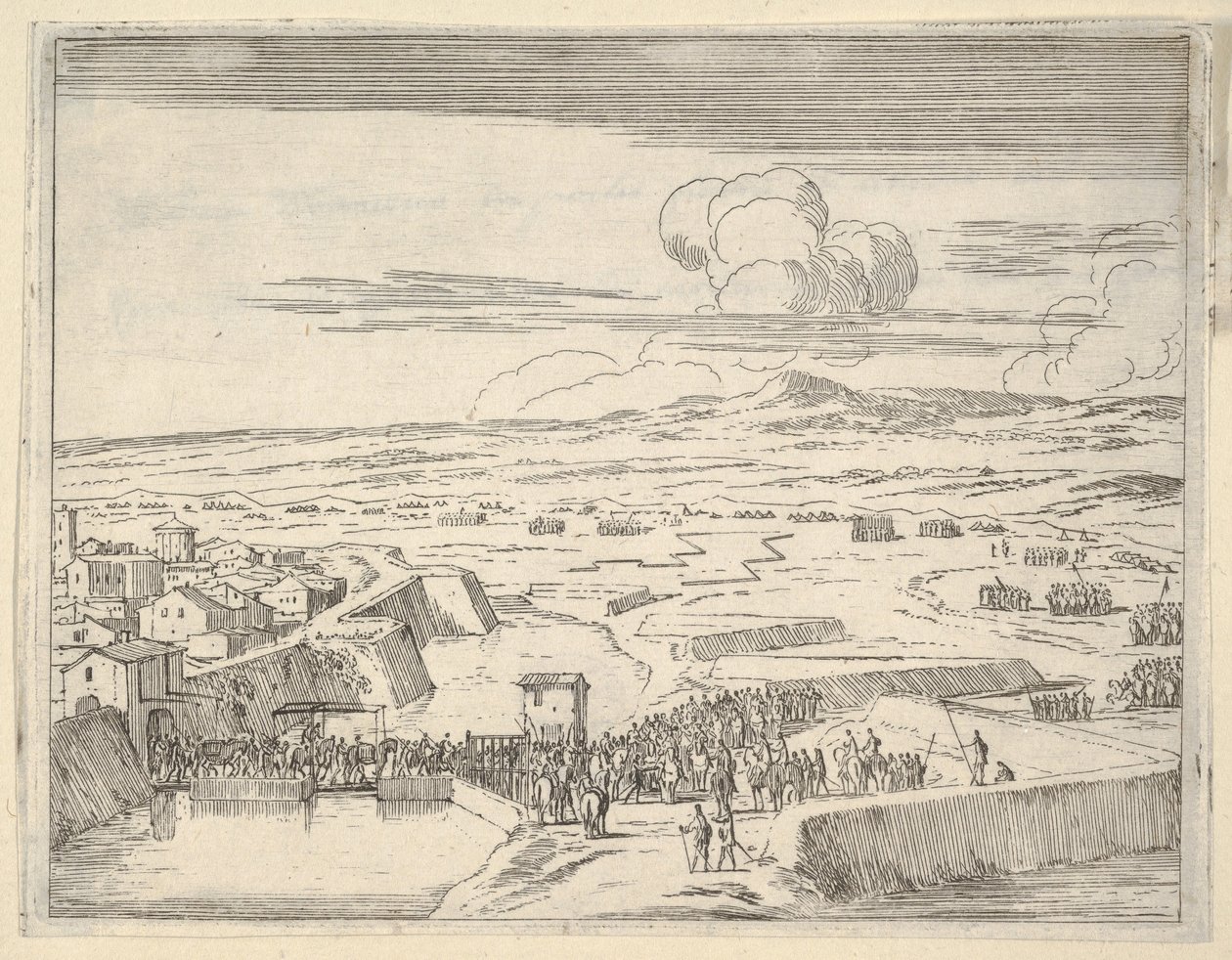 After a Few Days of Siege with the French Army, Francesco I d