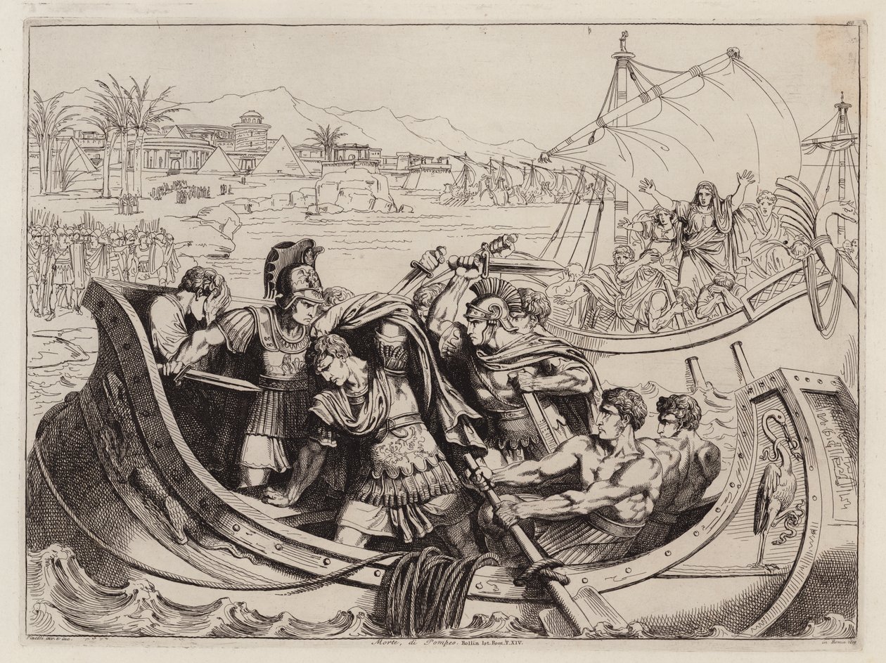 Death of Pompey, 48 BC by Bartolomeo Pinelli