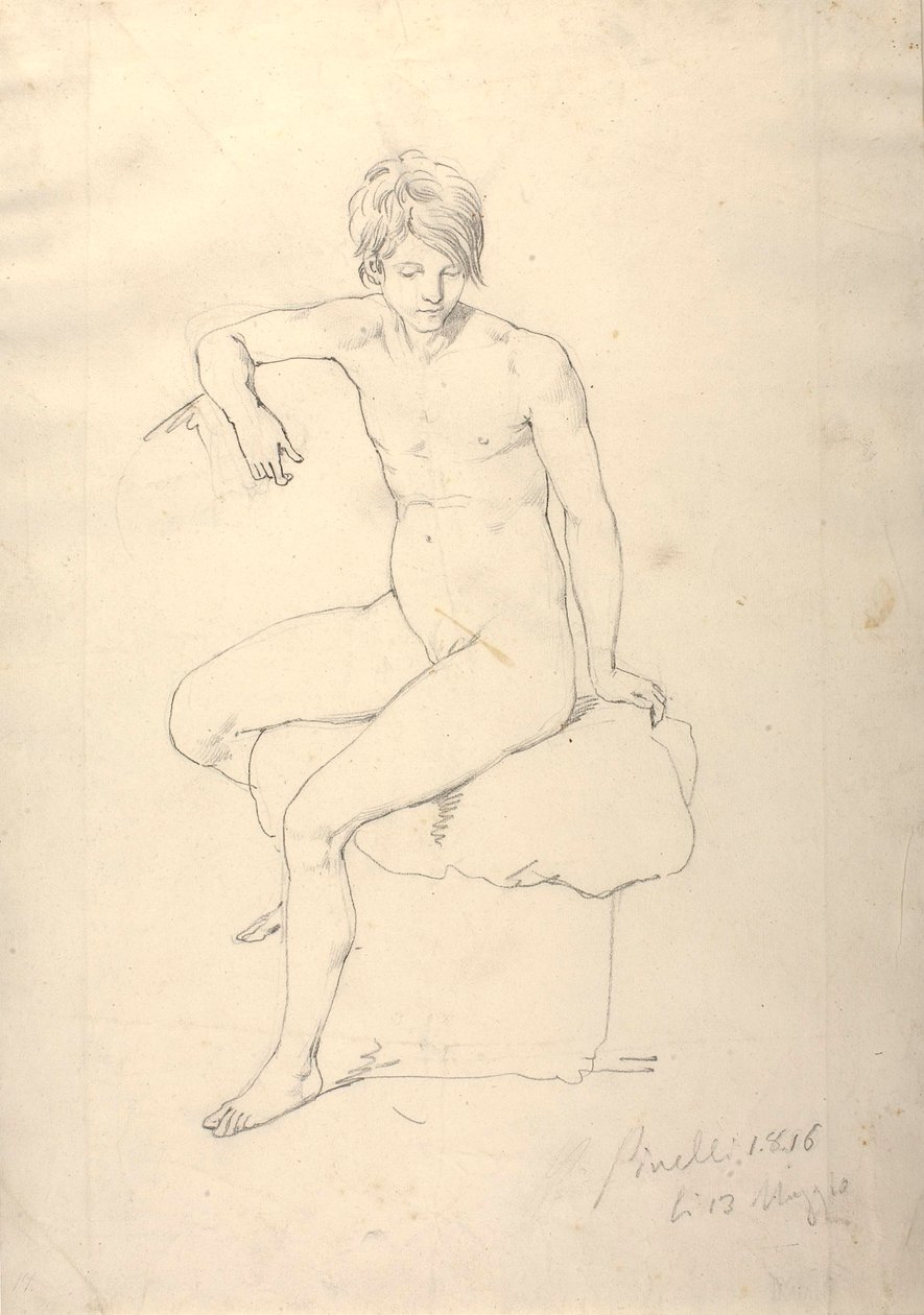 Female Model by Bartolomeo Pinelli