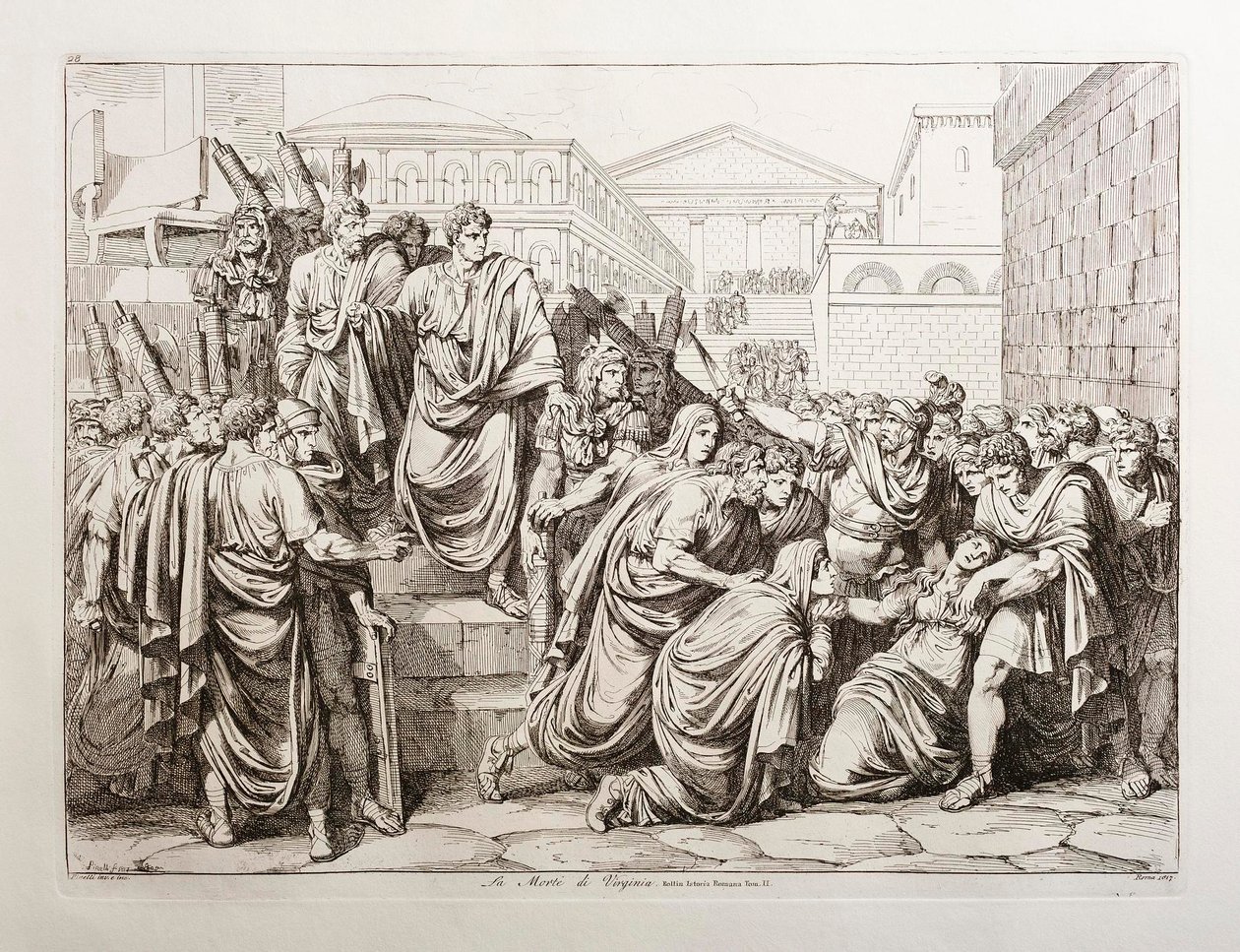 The Death of Virginia by Bartolomeo Pinelli