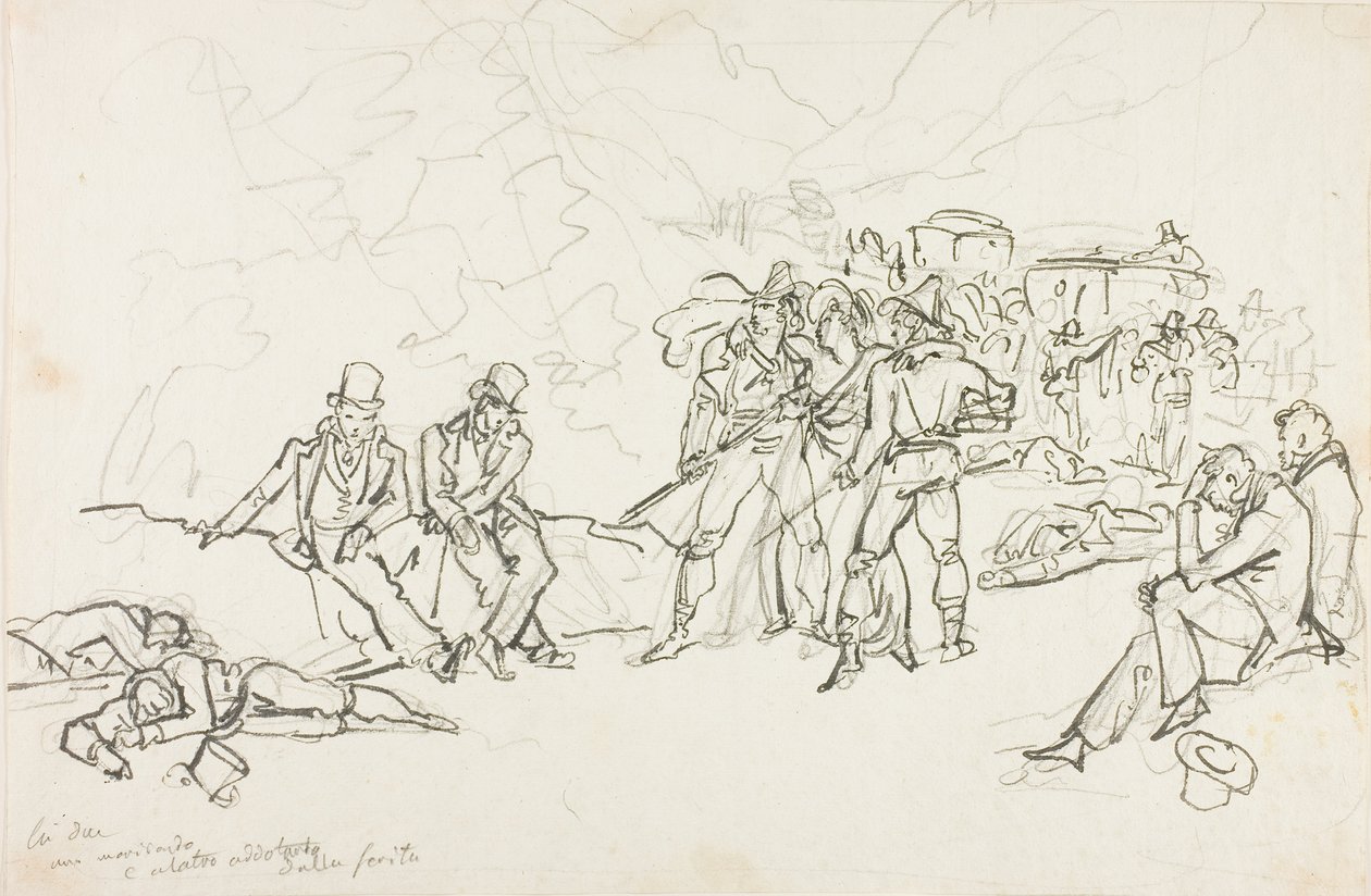The Stagecoach Holdup by Bartolomeo Pinelli