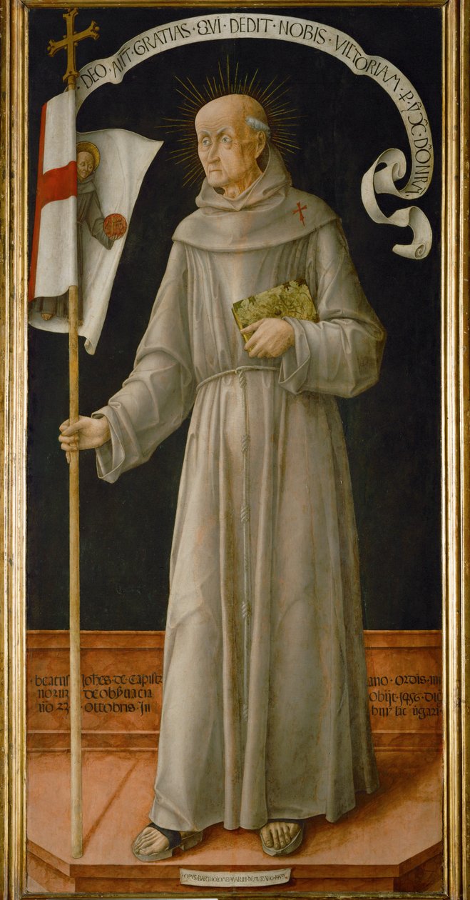 Saint Joannes of Capistrano, Famous Preacher of Repentance, Calling for Crusades against Turks and Hussites by Bartolomeo Vivarini