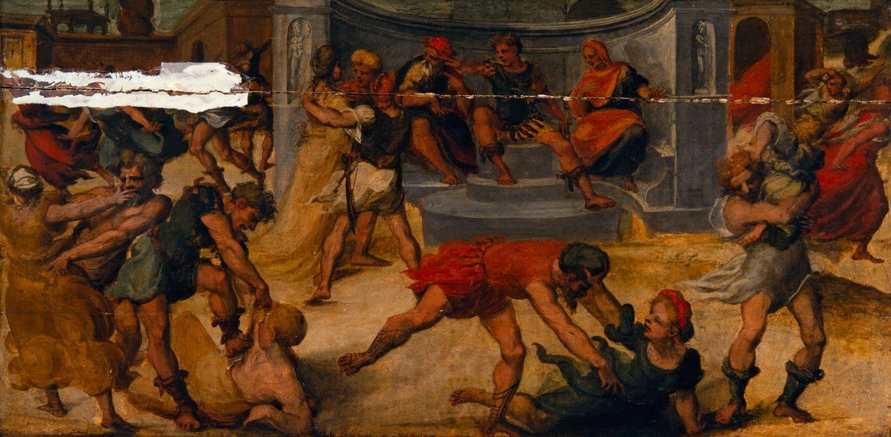 Rape of the Sabines by Bartolomeo di David